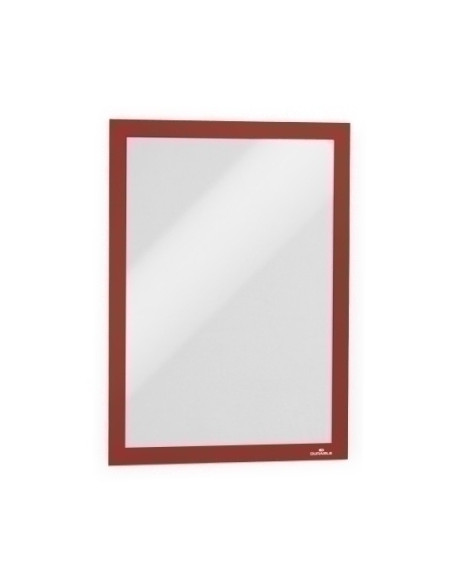 MARCO DURABLE MAGNETICO AUTOADHESIVO DURAFRAME A4 ENVASE UNITARIO ROJO