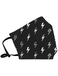 MASCARILLA DE PROTECCION REUTILIZABLE FULI GRANDE TALLA L STORM NEGRA