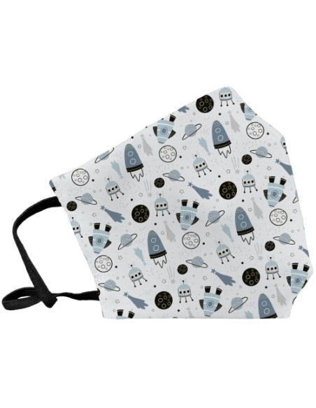 MASCARILLA DE PROTECCION REUTILIZABLE FULI PEQUEÑA TALLA S SPACE BLANCO