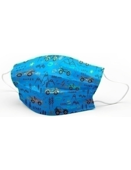 MASCARILLA QUIRURGICA IIR 3 CAPAS DESECHABLE FIRST PROTEC INFANTIL COCHES PAQUETE de 10