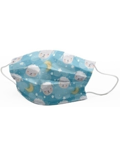 MASCARILLA QUIRURGICA IIR 3 CAPAS DESECHABLE FIRST PROTEC INFANTIL DULCES SUEÑOS PAQUETE de 10