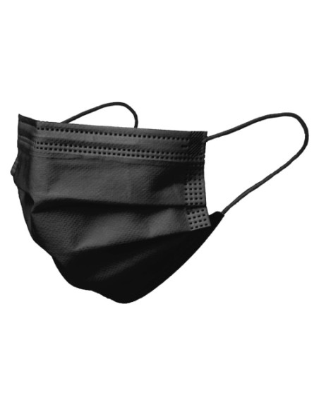 MASCARILLA QUIRURGICA IIR 3 CAPAS DESECHABLE FIRST PROTEC INFANTIL NEGRA PAQUETE de 10