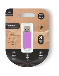 MEMORIA USB 16GB TECH-ONE-TECH BASIC 20 BASIC LIGHT PURPLE Incluye Canon LPI de 024 