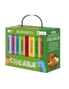 MI PRIMERA BIBLIOTECA SASSI MANOLITO BOOKS DINOSAUROAK - EUSKERA 8 libros de 10 pag 2 años