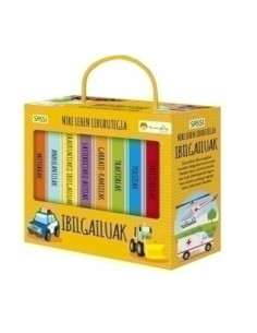 MI PRIMERA BIBLIOTECA SASSI MANOLITO BOOKS IBILGAILUAK - EUSKERA 8 libros de 10 pag 2 años