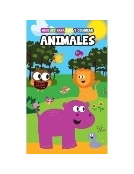 MINI MEGA SET PARA LEER Y COLOREAR PEPITA MANOLITO BOOKS ANIMALES