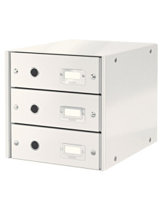 MODULO 3 CAJONES LEITZ CLICK&STORE PLEGABLE BLANCO