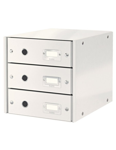 MODULO 3 CAJONES LEITZ CLICK&STORE PLEGABLE BLANCO