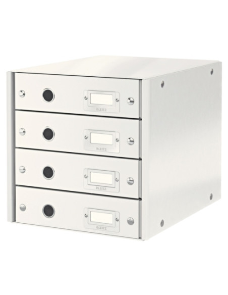 MODULO 4 CAJONES LEITZ CLICK&STORE PLEGABLE BLANCO