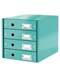 MODULO 4 CAJONES LEITZ CLICK&STORE PLEGABLE TURQUESA