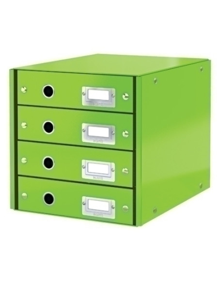 MODULO 4 CAJONES LEITZ CLICK&STORE PLEGABLE VERDE