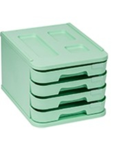 MODULO FAIBO 4 CAJONES VERDE PASTEL