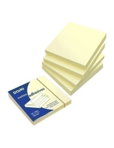NOTAS ADHESIVAS DOHE 100h  75 x 75 mm AMARILLO