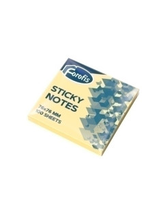 NOTAS ADHESIVAS FOROFIS 100h 76x76 AMARILLO PASTEL