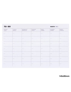 NOTAS ADHESIVAS MIQUELRIUS TO-DO 145x95 MENSUALES