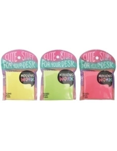 NOTAS ADHESIVAS MOOVING 100h 76x76 3 COLORES SURTIDOS