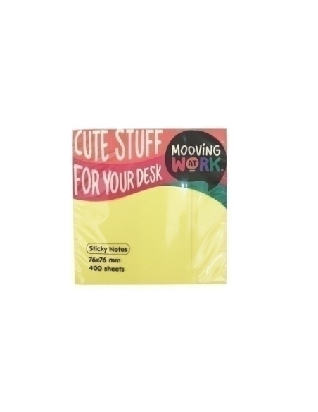 NOTAS ADHESIVAS MOOVING 400h 76x76 MULTICOLOR