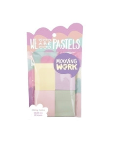 NOTAS ADHESIVAS MOOVING PASTEL 200h 38x50 4 COLORES