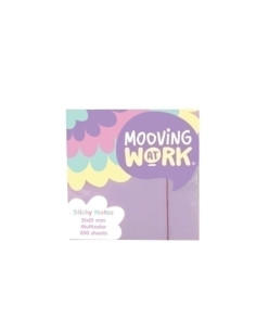 NOTAS ADHESIVAS MOOVING PASTEL 250h 51x51 MULTICOLOR