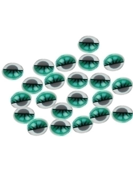 OJOS MOVILES SMART VERDE 18 mm PACK de 20