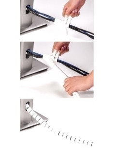 ORGANIZADOR DE CABLES FELLOWES CABLE ZIP BLANCO