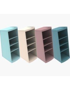 ORGANIZADOR SOBREMESA EXACOMPTA SKANDI TORRE DE 4 COMPARTIMENTOS SURTIDO 4 col