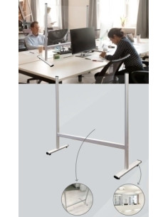 PANEL DE PROTECCION ROCADA SOBREMESA 40x65 ACRILICO TRANSPARENTE