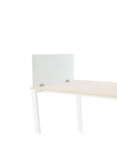 PANEL DE SEPARACION ROCADA 70x40x1 DE CRISTAL TEMPLADO 10 mm PARA MESAS DE OFICINA