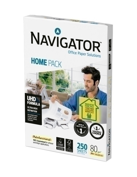 PAPEL A4 NAVIGATOR  80g 250h HOME PACK