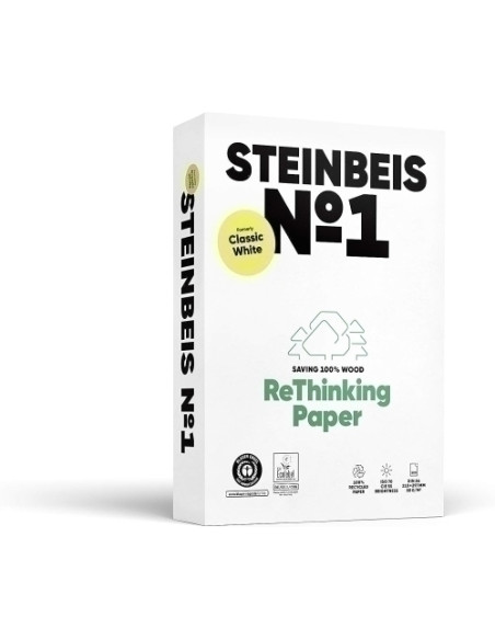 PAPEL A4 STEINBEIS N1 80g 500h 100 RECICLADO