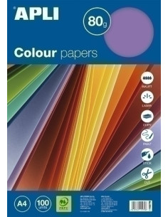 PAPEL COLOR A4 80g 100h SURTIDO INTENSO
