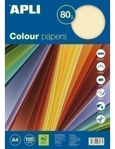 PAPEL COLOR A4 80g 100h SURTIDO PASTEL