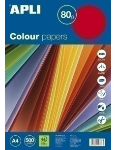 PAPEL COLOR A4 80g 500h SURTIDO FLUOR
