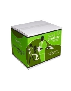 PAPEL CONTINUO BLANCO 8 x240 2 HOJAS  2 CEJAS caja de 1500
