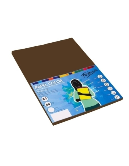 PAPEL de COLOR A4 FABRISA 80g 100h MARRON