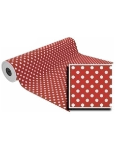 PAPEL de REGALO BOBINA BASIKA 31 cm x 80 m 2 Kg aprox LUNARES LN1501-AI 31 CM