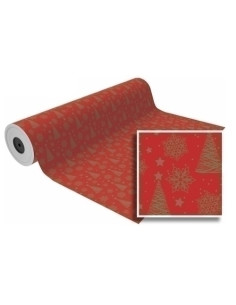 PAPEL de REGALO BOBINA BASIKA 31 cm x 80 m 2 Kg aprox NAVIDAD NV2104-B 31 CM