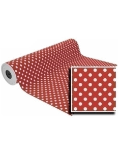 PAPEL de REGALO BOBINA BASIKA 62 cm x 80 m 4 Kg aprox LUNARES LN1501-AI 62 CM