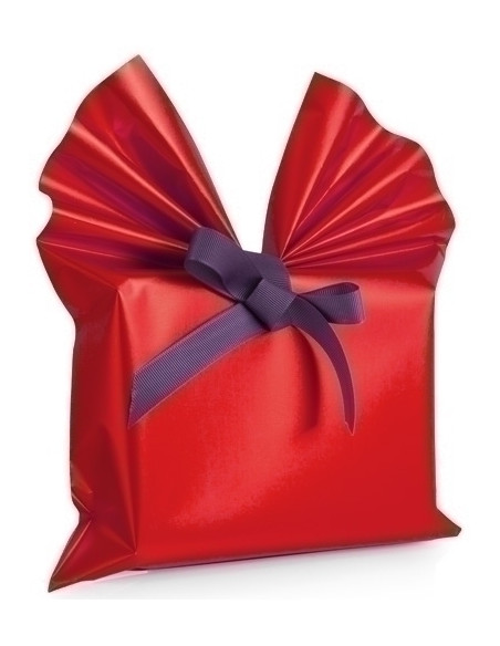PAPEL de REGALO BOBINA COLIBRI 30 cm x 30 m SIMPLE ROJO MATE