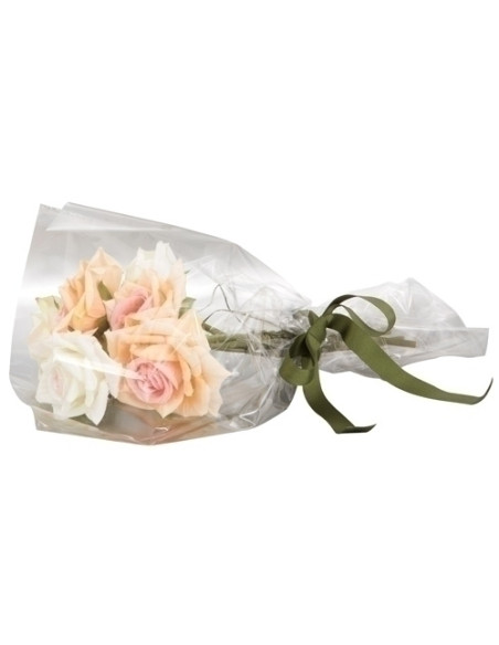 PAPEL de REGALO BOBINA COLIBRI 30 cm x 30 m SIMPLE TRANSPARENTE apto para alimentos