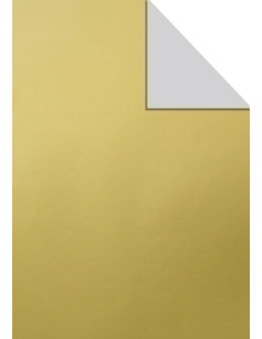 PAPEL de REGALO BOBINA TV 70 cm x 100 m KRAFT OROPLATA