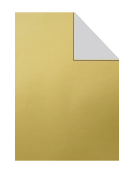 PAPEL de REGALO BOBINA TV 70 cm x 100 m KRAFT OROPLATA