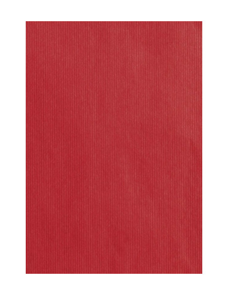 PAPEL de REGALO BOBINA TV 70 cm x 100 m KRAFT ROJO