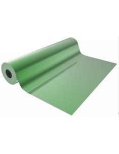 PAPEL de REGALO PP BOBINA BASIKA 70 cm x 50 m 110 Kg aprox METALIZADO VERDE ML0904 70 CM