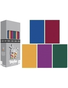PAPEL de REGALO ROLLO BASIKA 07x2 m CAJA de 50 COLORES