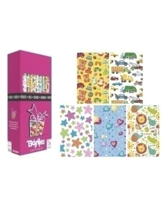 PAPEL de REGALO ROLLO BASIKA 07x2 m CAJA de 50 INFANTIL