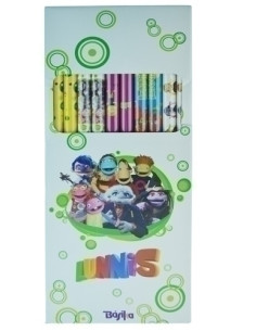 PAPEL de REGALO ROLLO BASIKA 07x2 m CAJA de 50 INFANTIL LOS LUNIS