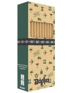 PAPEL de REGALO ROLLO BASIKA 07x5 m CAJA de 30 KRAFT ECOLOGICO