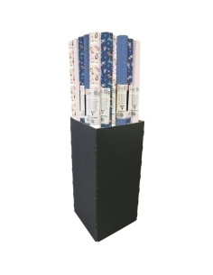 PAPEL de REGALO ROLLO CLAIREFONTAINE 07x2 m CAJA de 30 EXCELLIA TODO AÑO HEROS DE MON ENFANCE