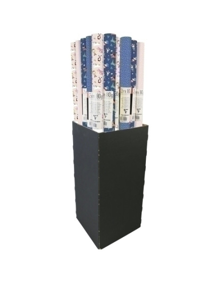 PAPEL de REGALO ROLLO CLAIREFONTAINE 07x2 m CAJA de 30 EXCELLIA TODO AÑO HEROS DE MON ENFANCE